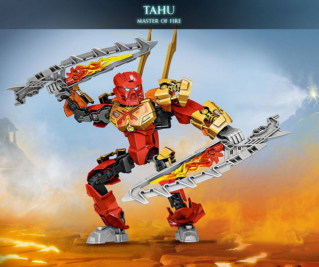 C289 Lego 70787 Bionicle Tahu Master Of Fire complet de 2015 