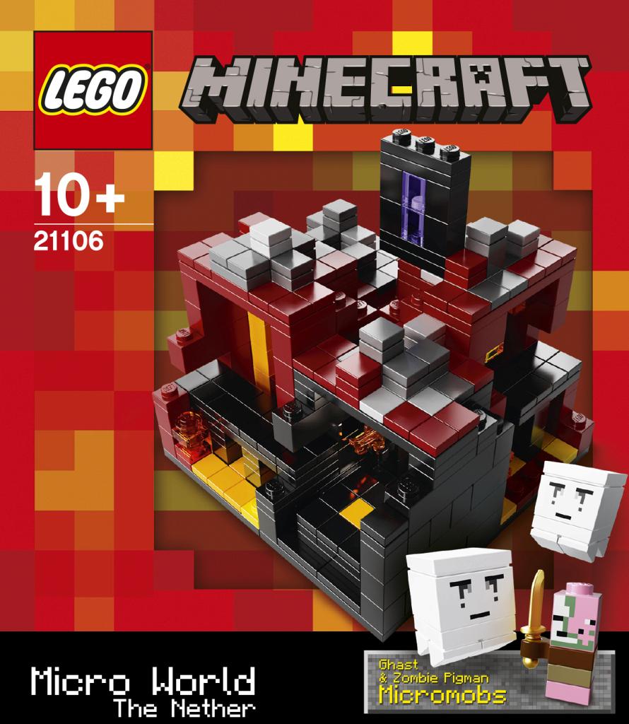 Bricker - Конструктор LEGO 21106 Minecraft Micro World: The Nether