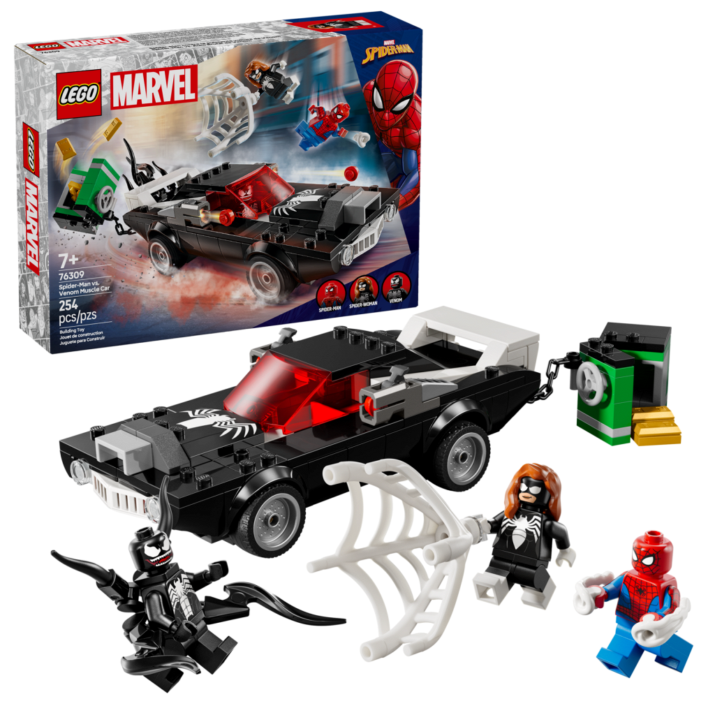 Bricker - Конструктор LEGO 76309 Spider-Man vs. Venom Muscle Car